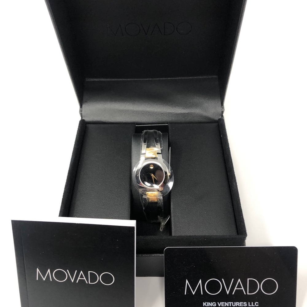 Movado Black Dial Ladies Watch